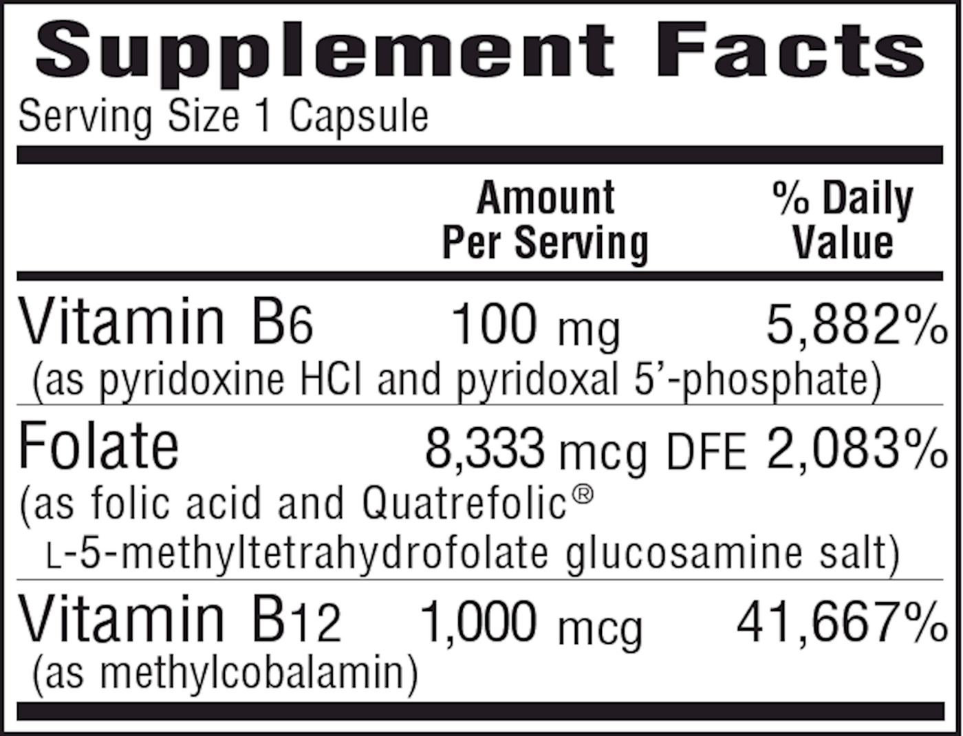 B6 Folic Acid  Curated Wellness