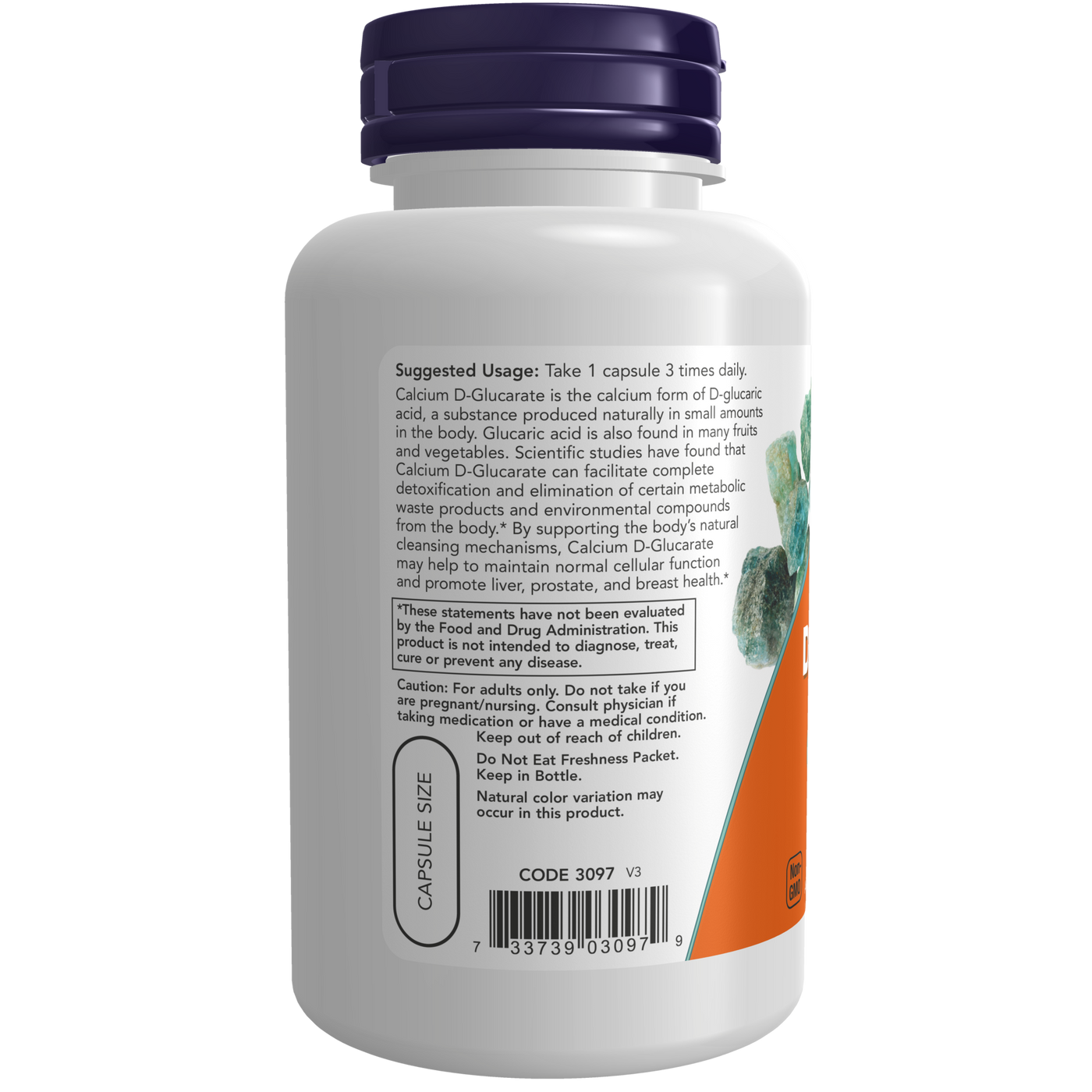 Calcium D-Glucarate 500 mg  Curated Wellness