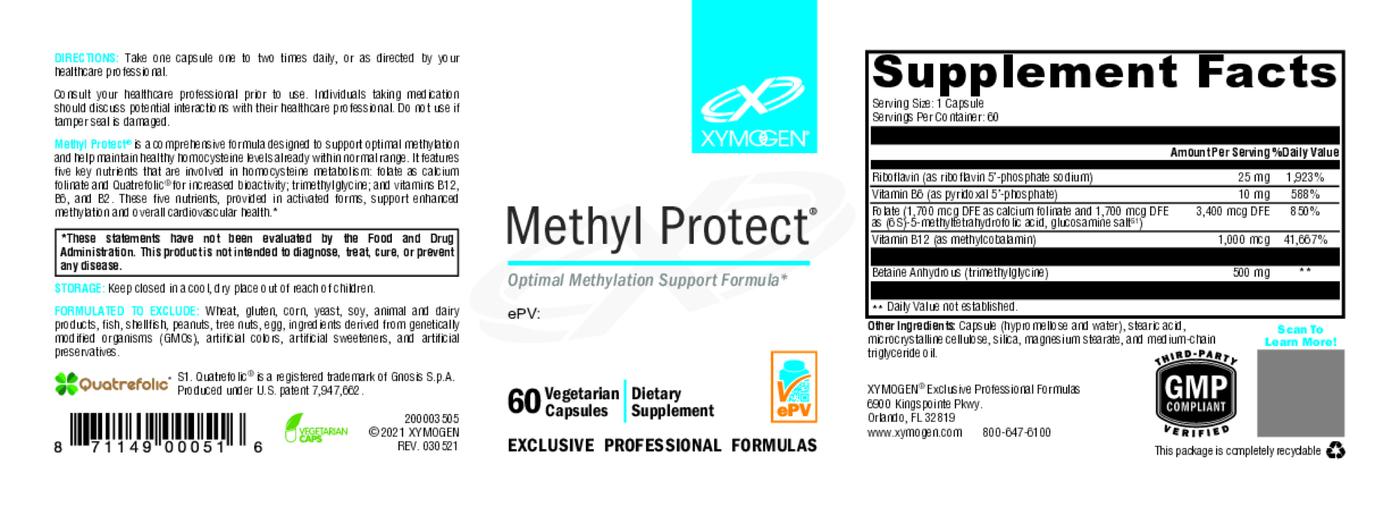 Methyl Protect 60 Capsules Curated Wellness