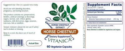 Horse Chestnut 60 caps Curated Wellness