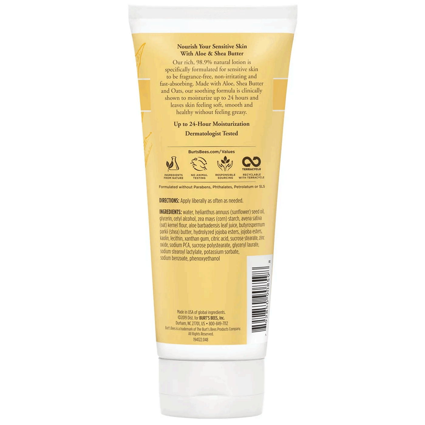 Body Lotion Sensitive Aloe & Shea  Curated Wellness