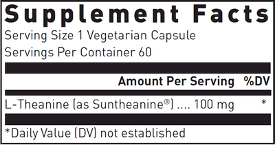 L-Theanine 100 mg 60 caps Curated Wellness