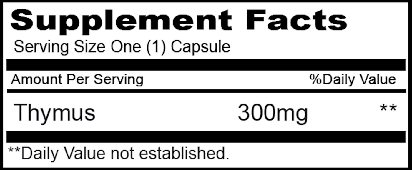 Thymus 300 mg  Curated Wellness