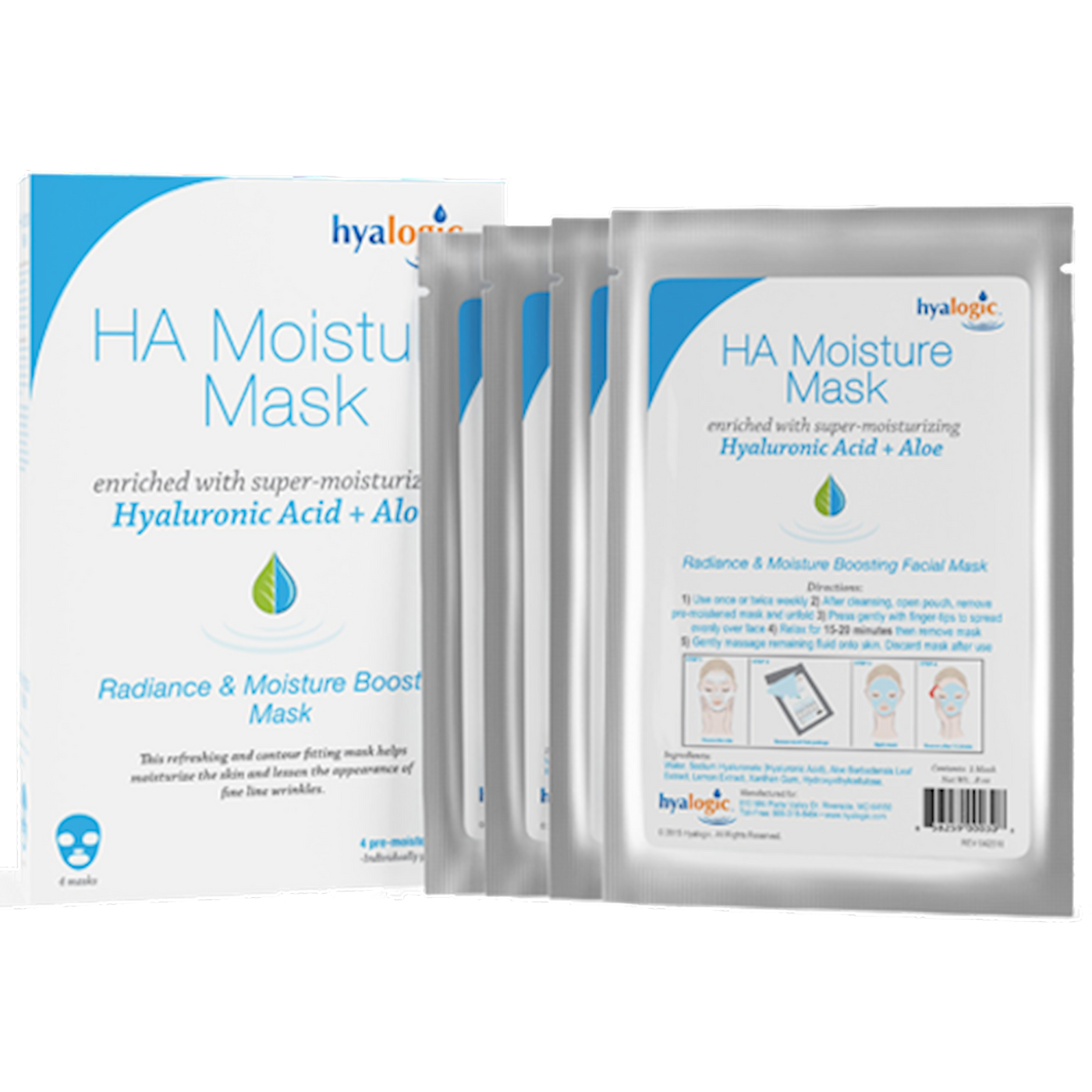 Moisture Mask w/ HA 4 pack Curated Wellness