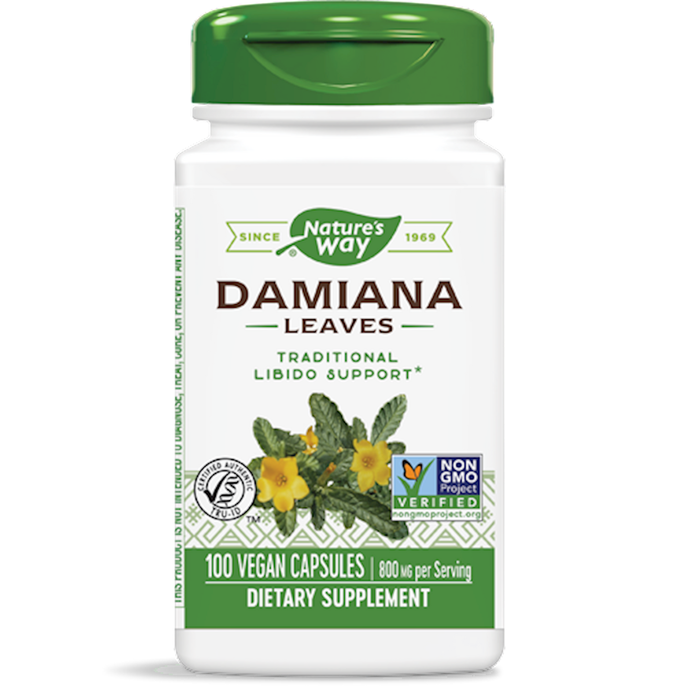 Damiana Leaves 400 mg  Curated Wellness