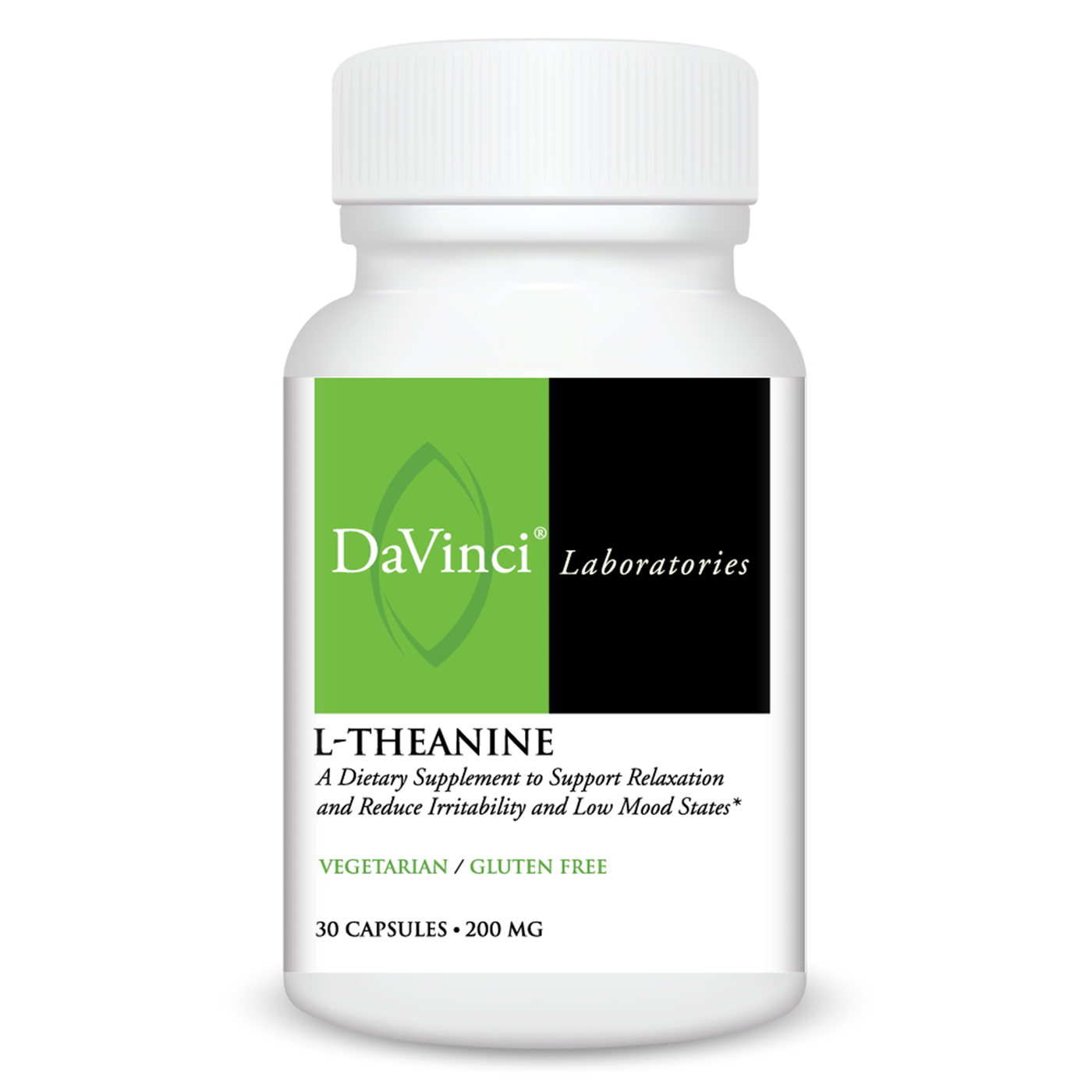 L-Theanine 200 mg 30 vcaps Curated Wellness