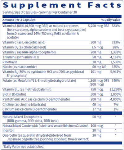 LDA Multi-Vitamin 90 vegcap Curated Wellness
