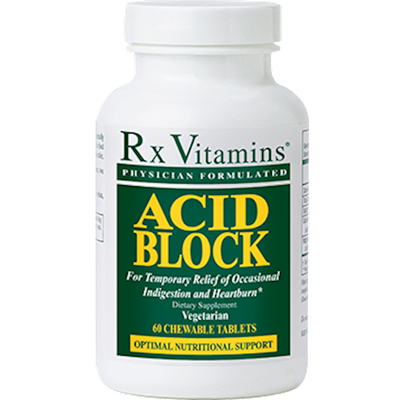Acid Block 60 chew tabs Curated Wellness