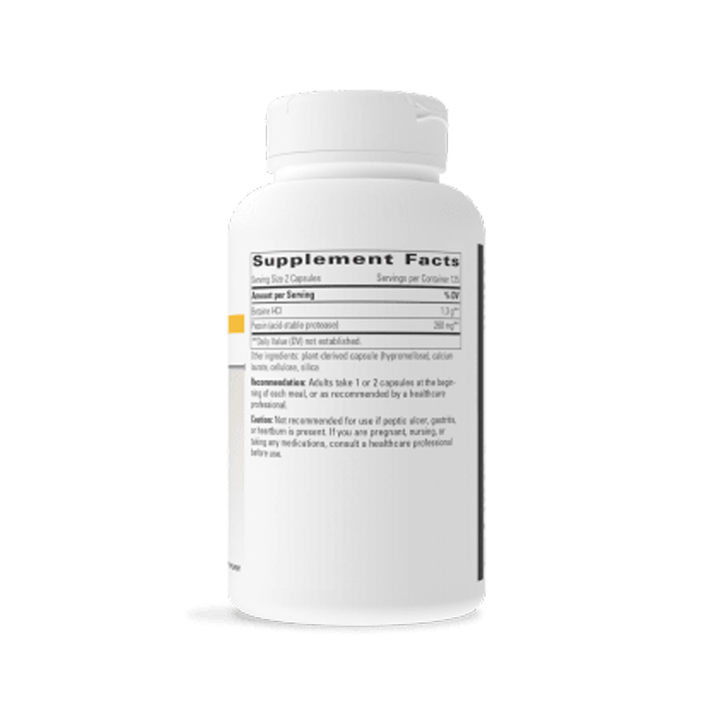 Betaine HCl 250 caps Curated Wellness