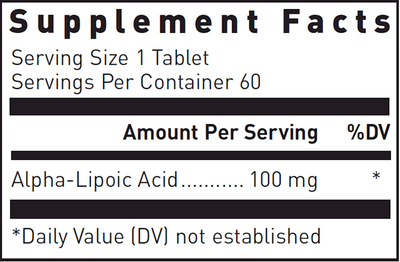 Alpha-Lipoic Acid 100 mg  Curated Wellness