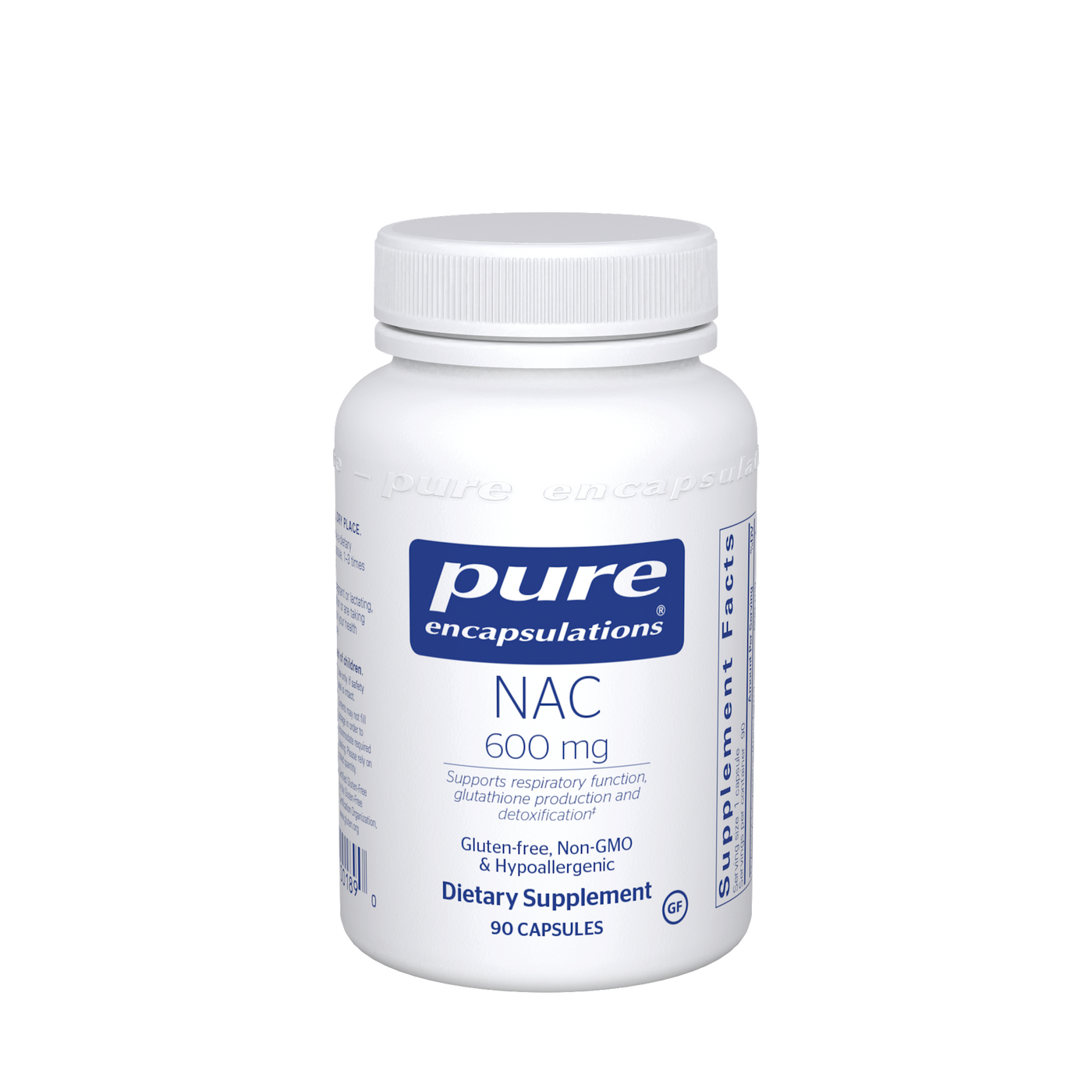 NAC 600 mg 90 vcaps Curated Wellness