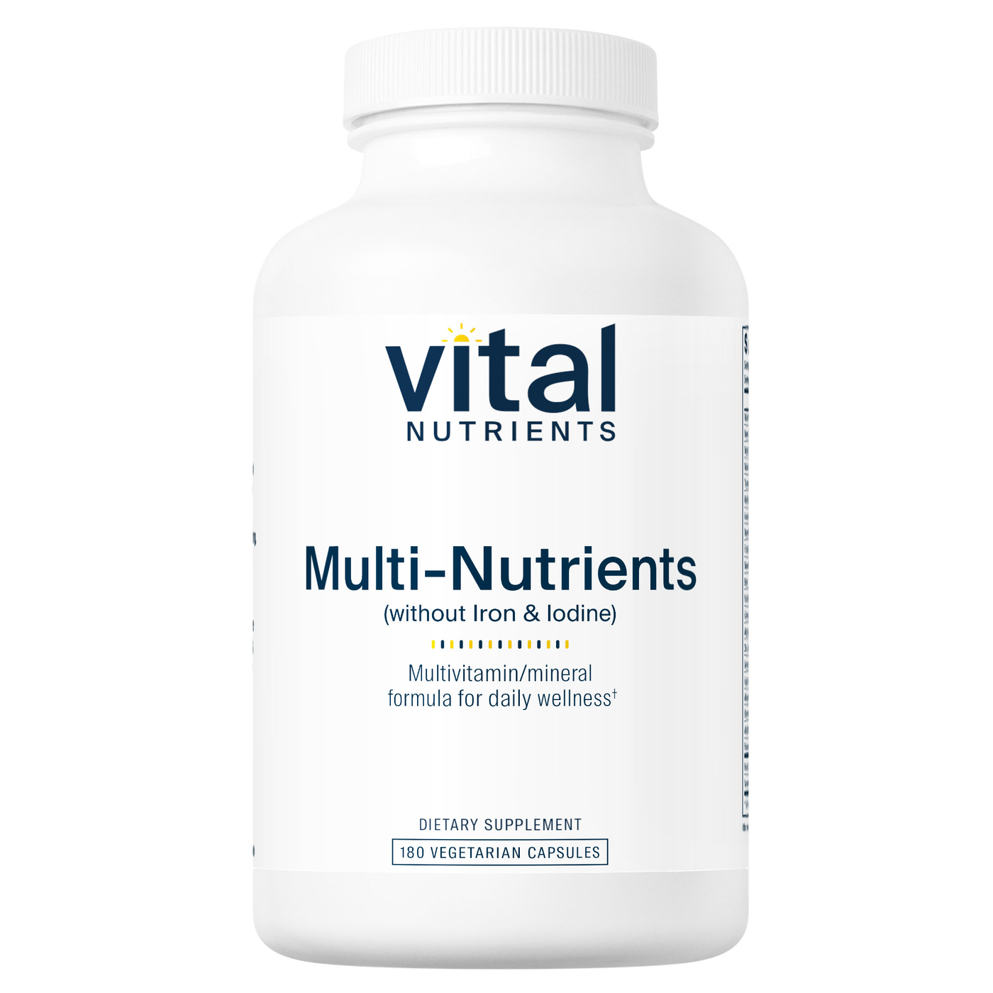 Multi-Nutrients (No Iron/Iodine)180vcaps Curated Wellness
