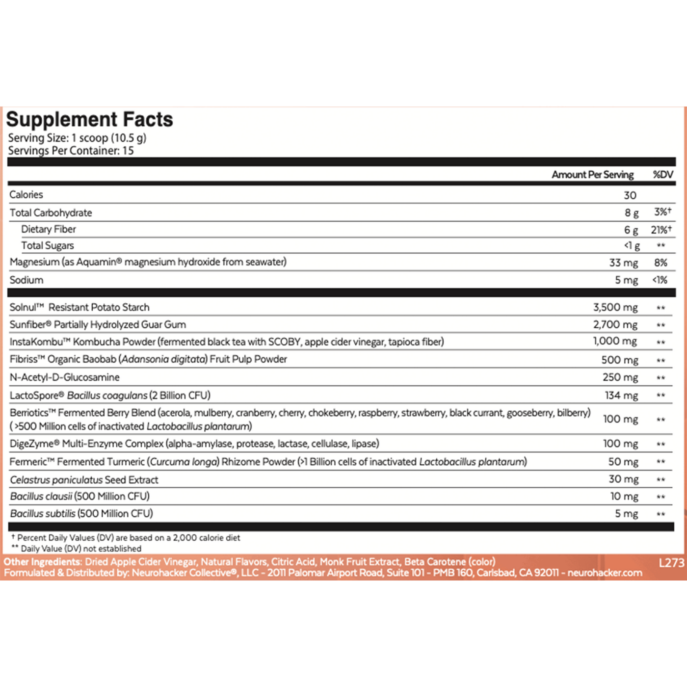 Qualia Synbiotic, Tropical Fruit  Curated Wellness