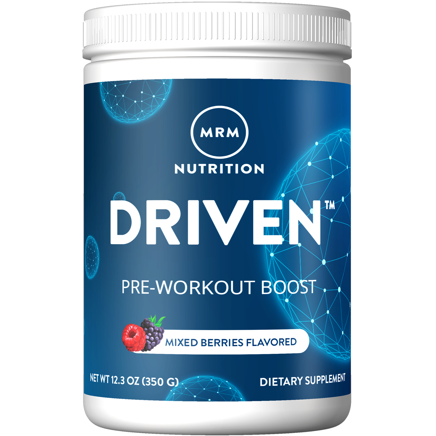 Driven Pre-workout Mixed Berry 350g Curated Wellness
