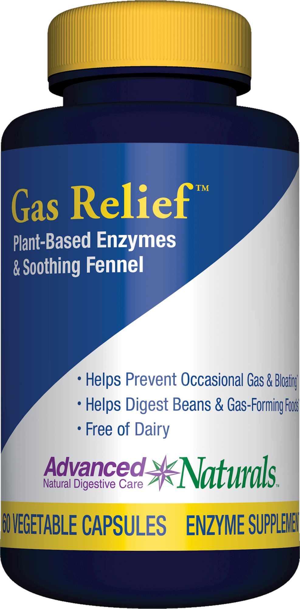 Gas Relief 60 vcaps Curated Wellness