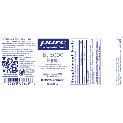 B12 5000 Liquid  Curated Wellness