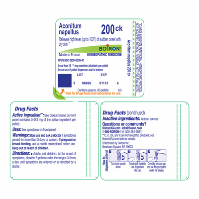 Aconitum napellus 200CK 80 plts Curated Wellness