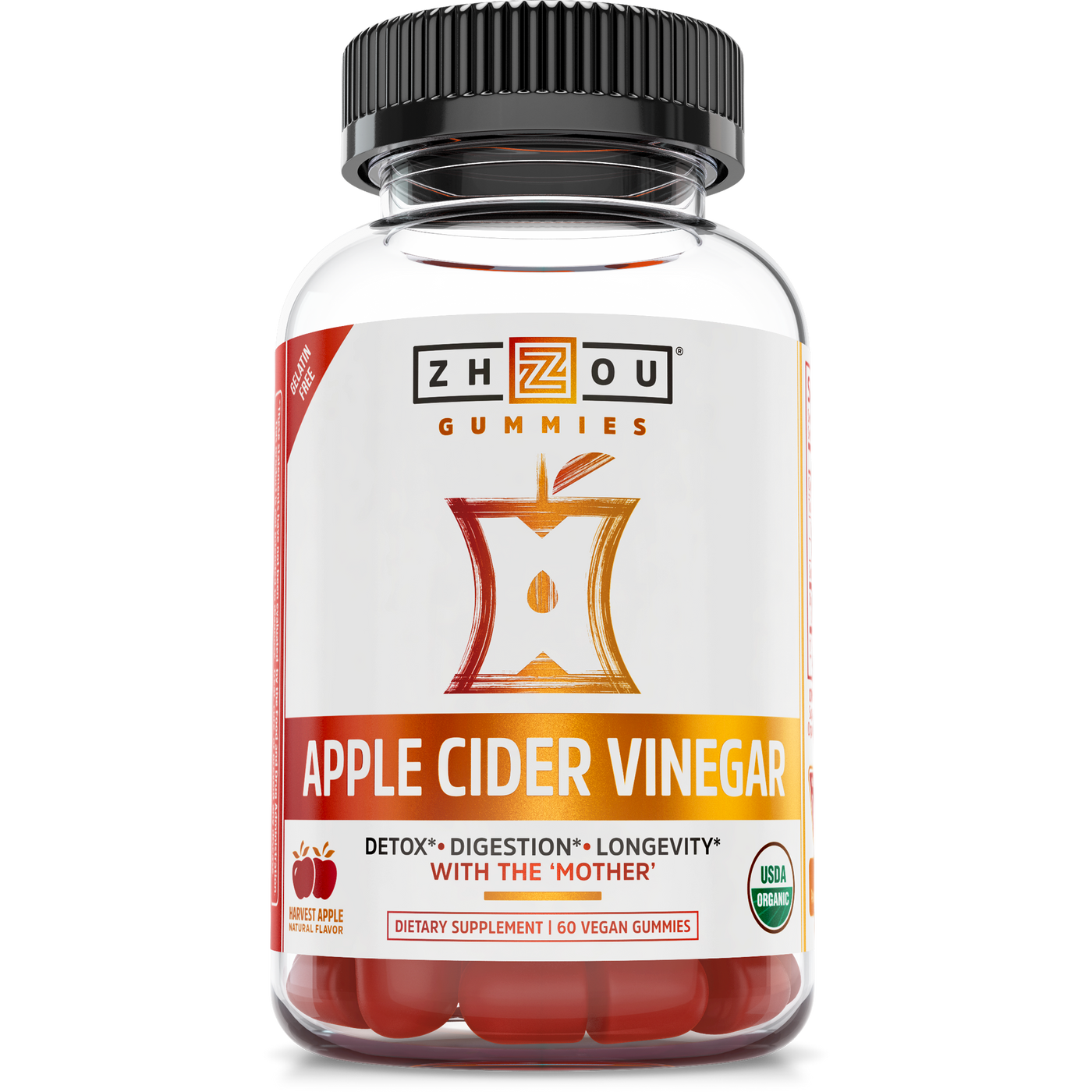 Apple Cider Vinegar 60 vegan gummies Curated Wellness