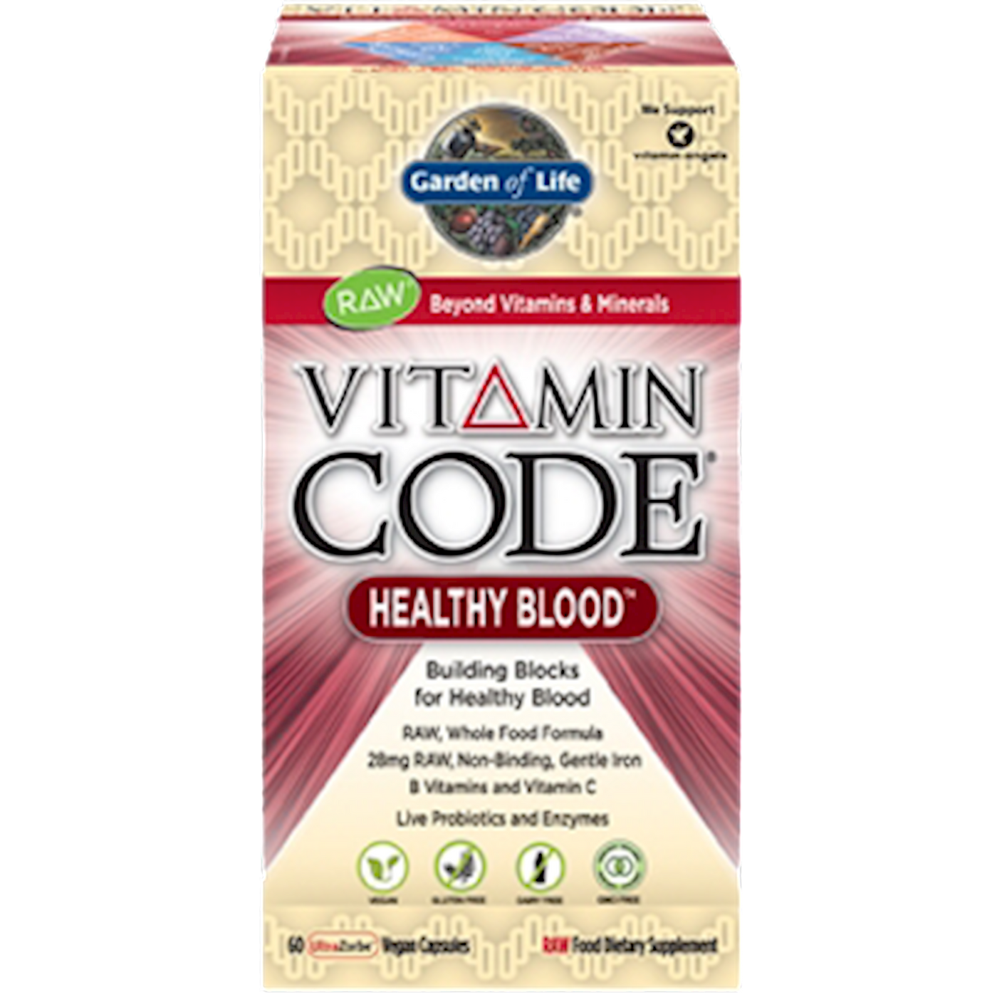 Vitamin Code Healthy Blood 60 vcaps Curated Wellness