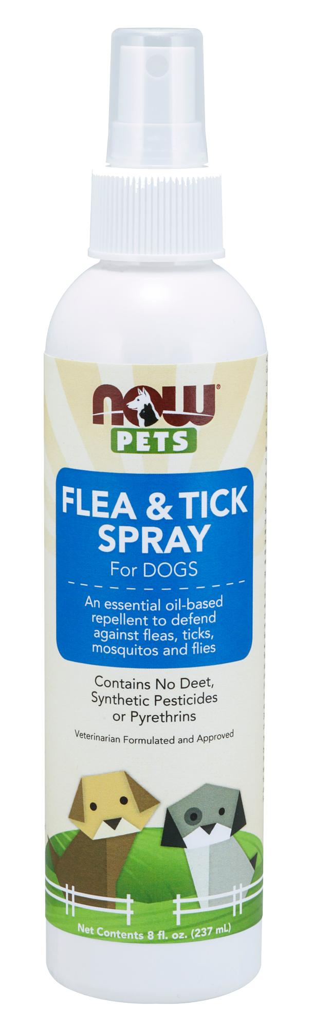 Flea & Tick Spray for Dogs 8 fl oz Curated Wellness