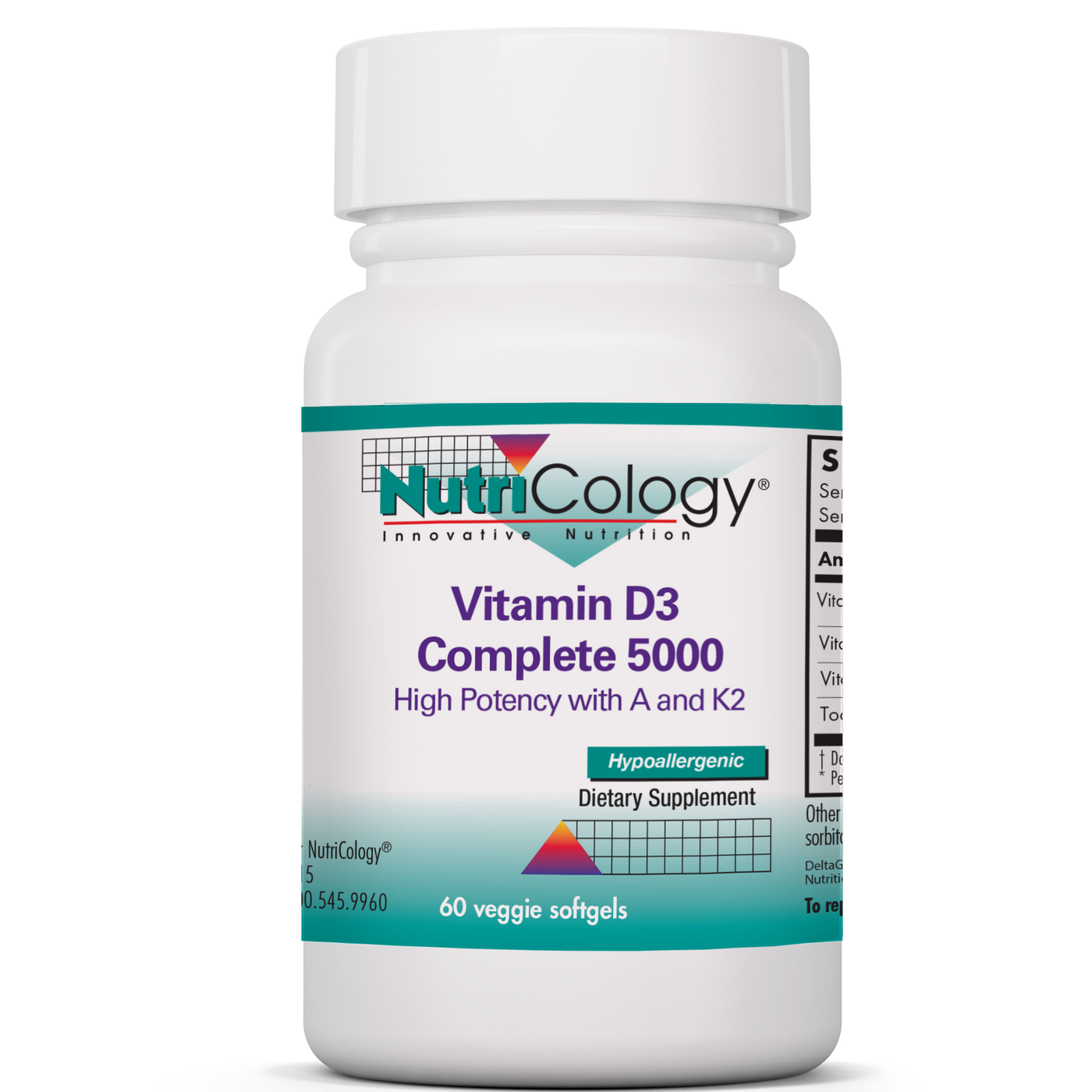 Vitamin D3 Complete 5000 Daily Bal 60ct Curated Wellness