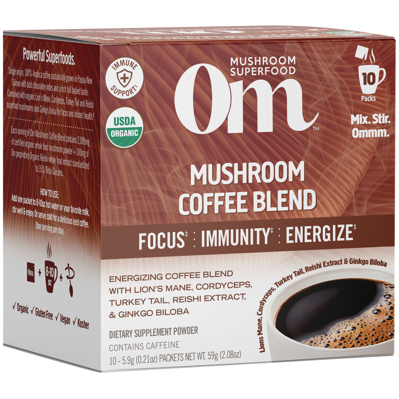 Mushroom Coffee 10 pack Curated Wellness