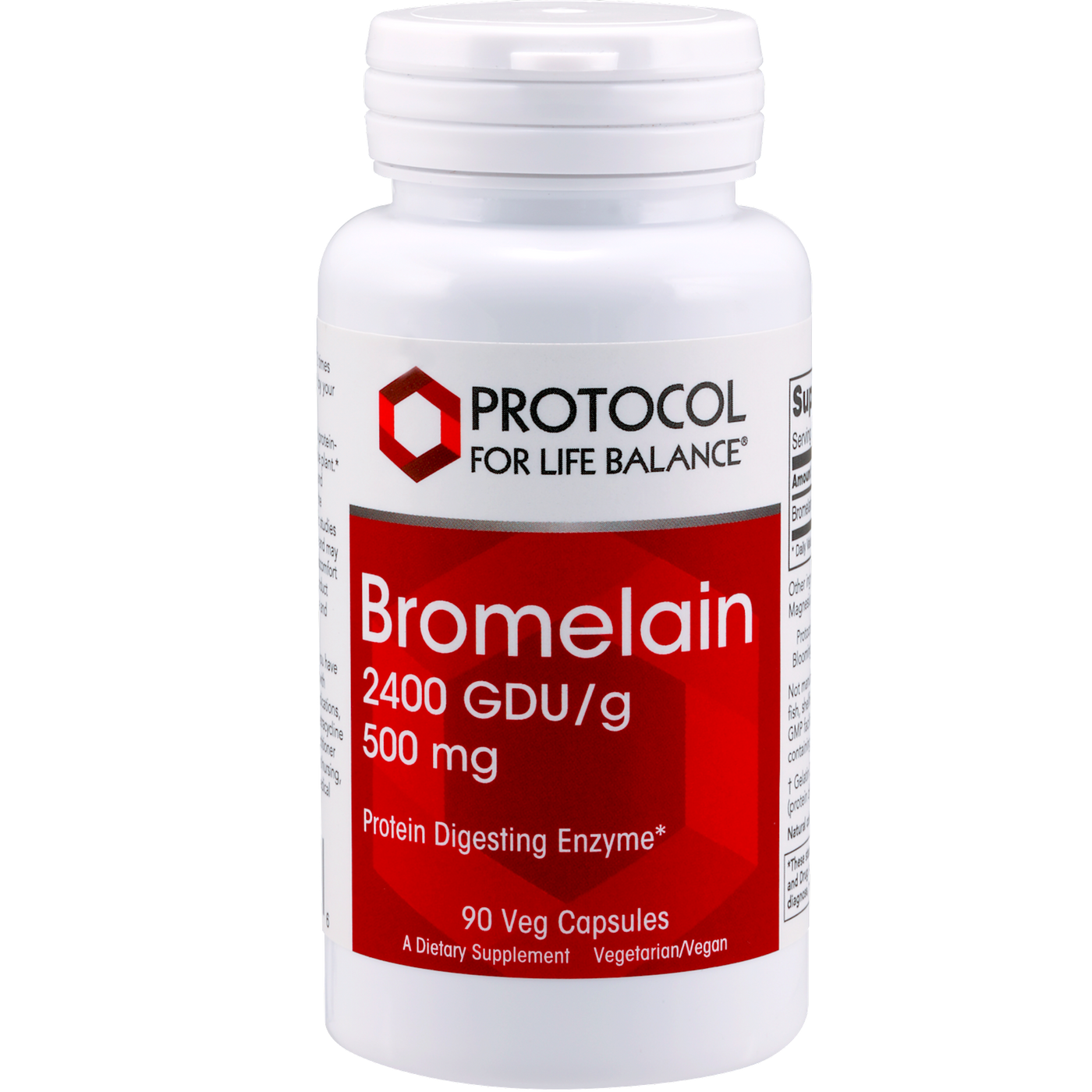 Bromelain 2400 GDU/g 500 mg 90 vcaps Curated Wellness