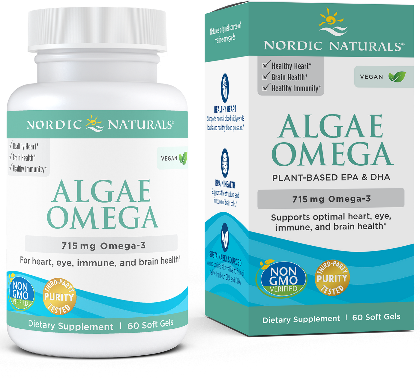 Algae Omega 60 gels Curated Wellness