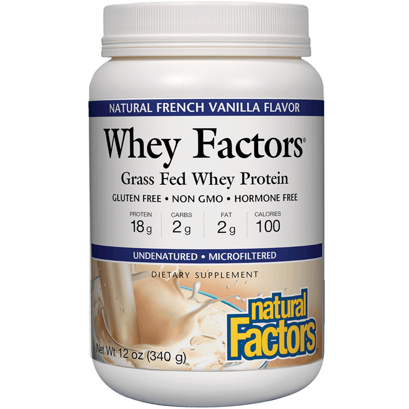 Whey Factors Powder Mix Vanilla  Curated Wellness