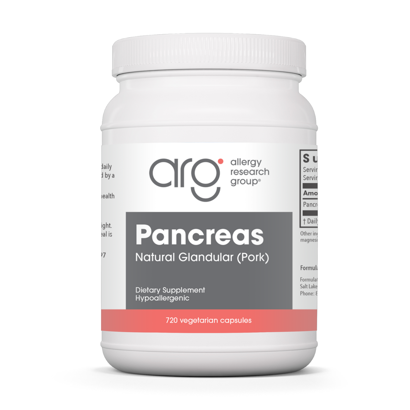 Pancreas Pork 720 vcaps Curated Wellness