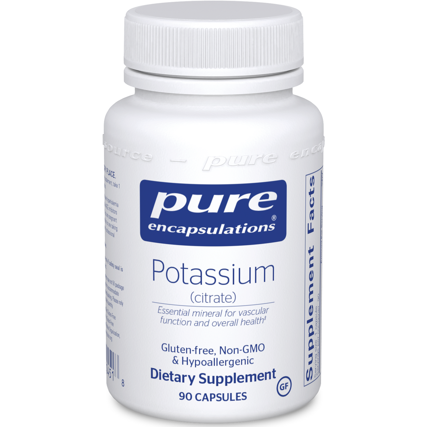 Potassium (citrate) 90 vcaps Curated Wellness