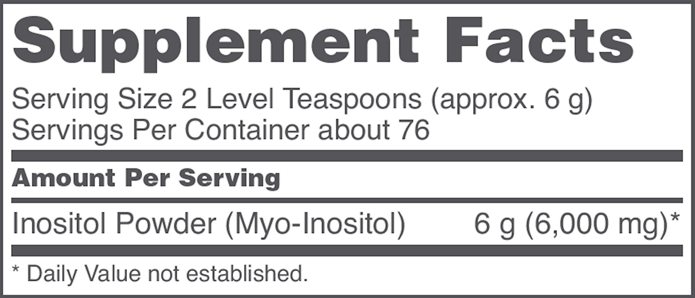 Myo-Inositol 1lb Curated Wellness