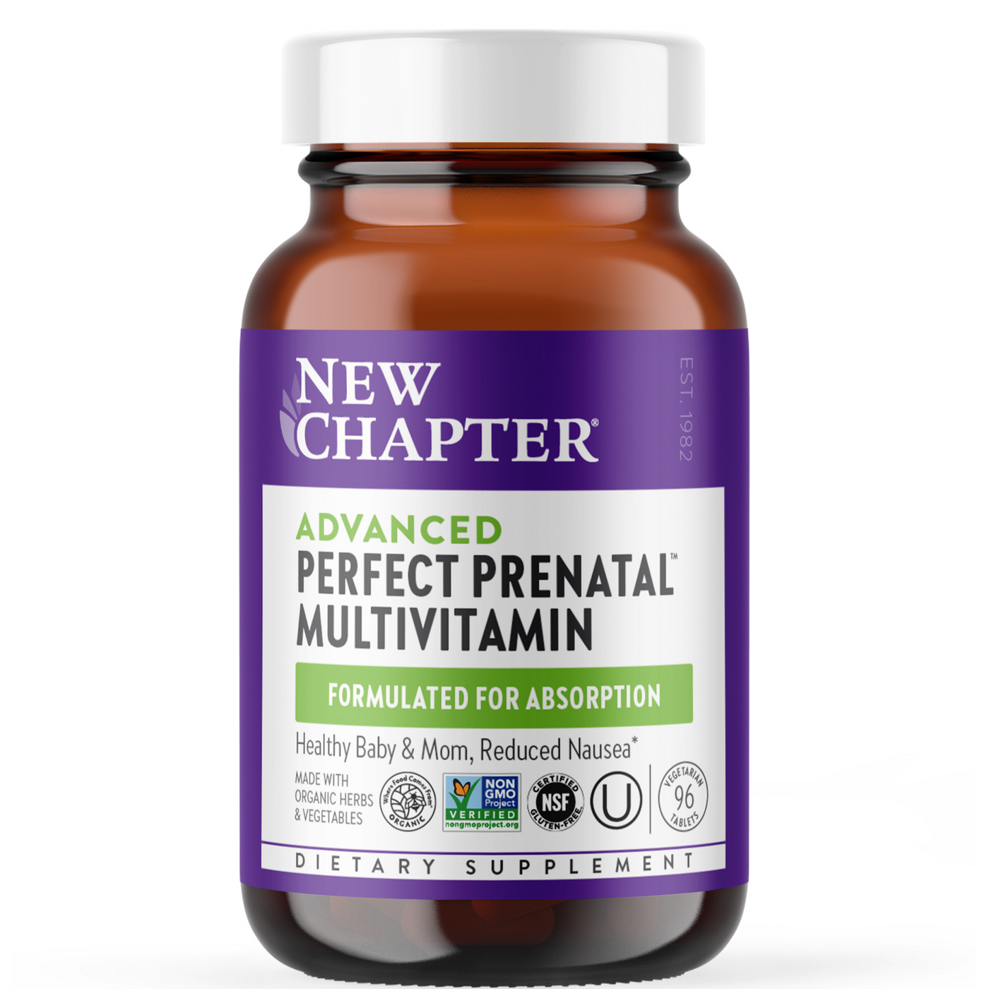 Perfect Prenatal MultiVitamin 96 tabs Curated Wellness