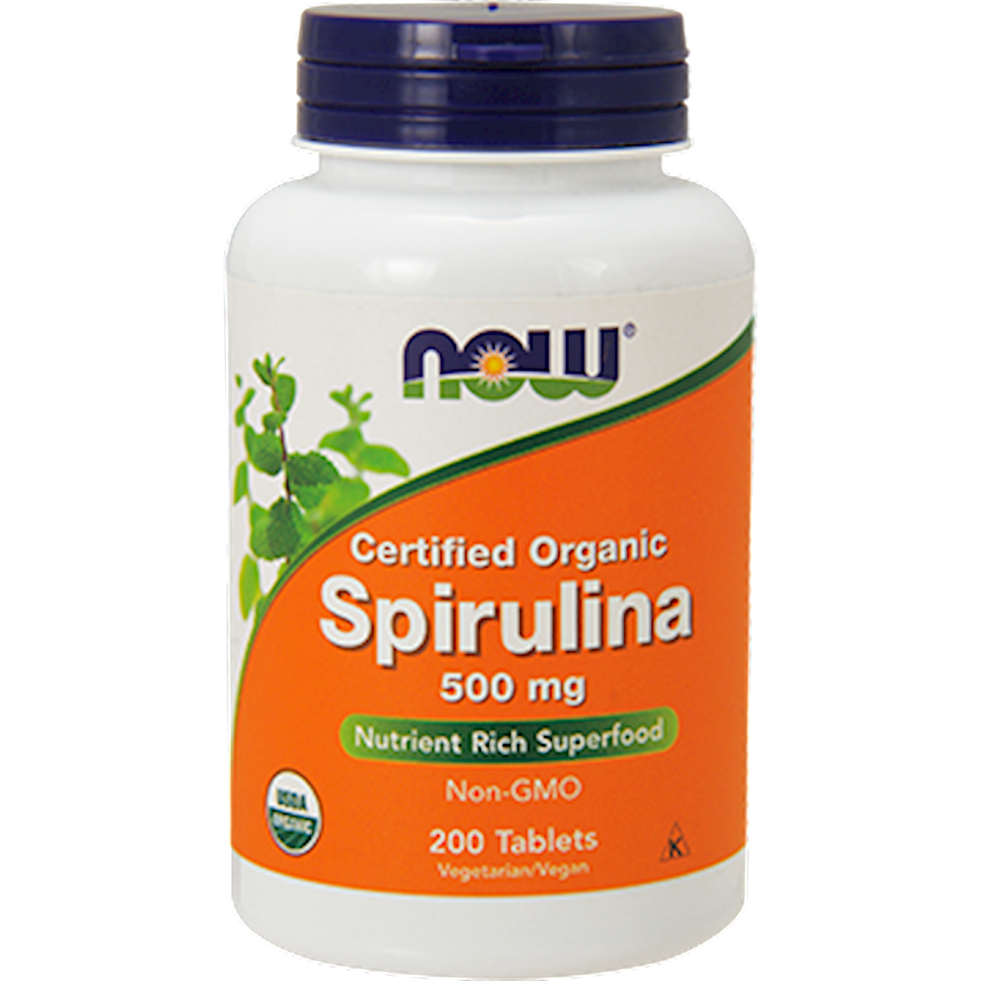 Spirulina 500 mg 200 tabs Curated Wellness
