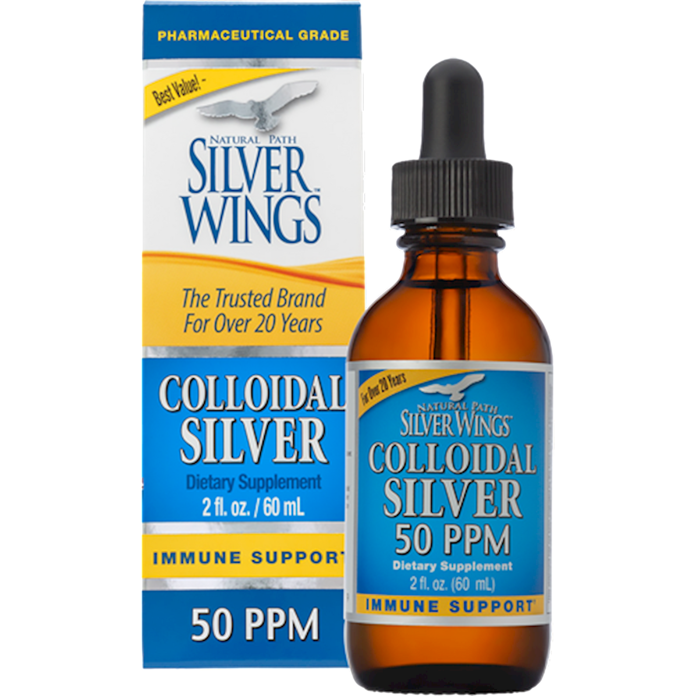 Colloidal Silver 50PPM Dropper  Curated Wellness