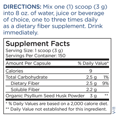 Organic Psyllium Husk Powder 454 gms Curated Wellness