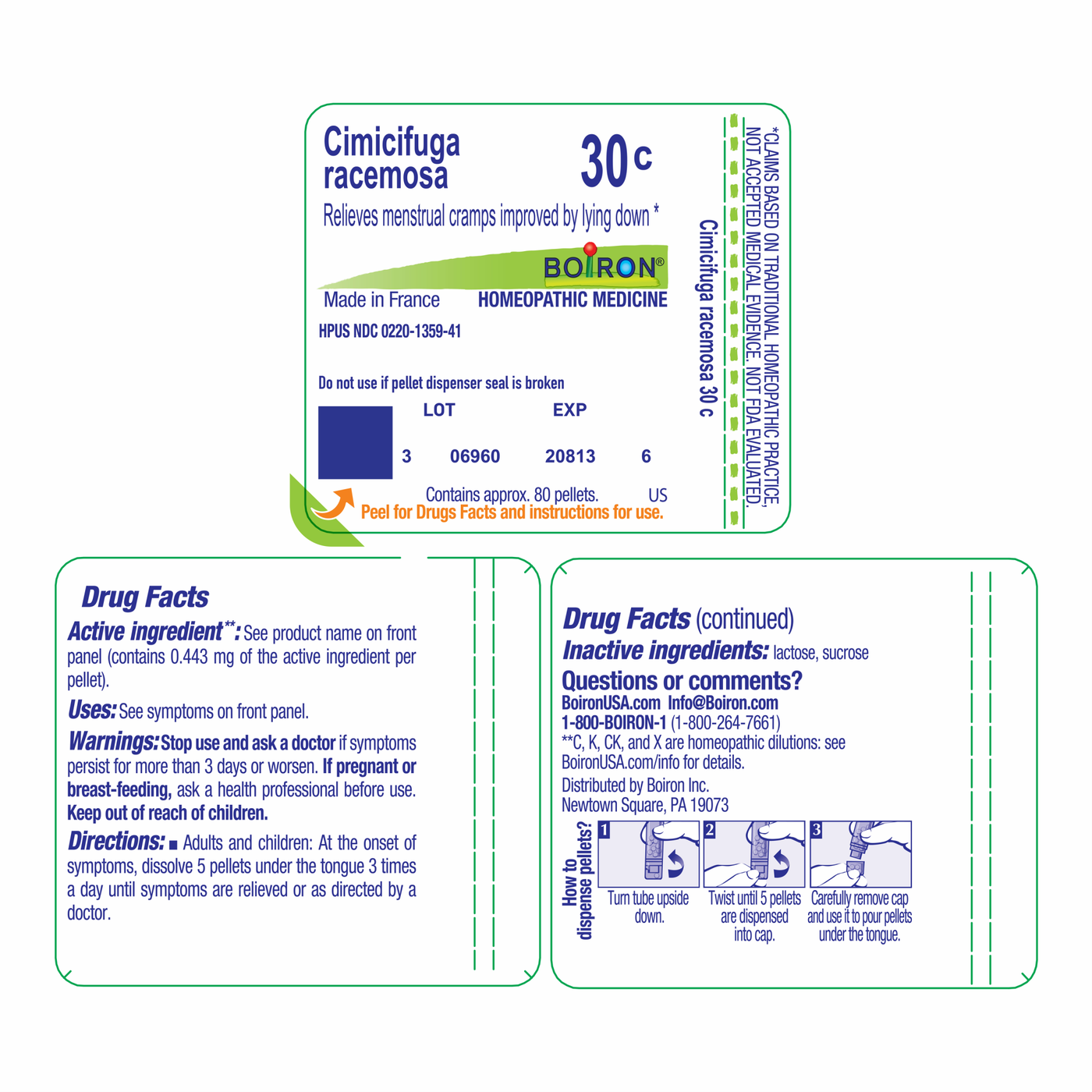 Cimicifuga racemosa 30C 80 plts Curated Wellness