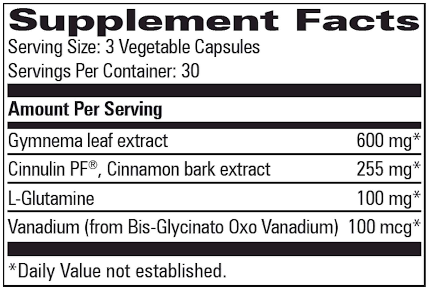 Vanadium Complex 90 vcaps Curated Wellness