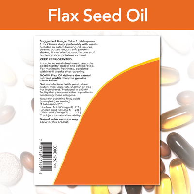 Flax Seed Oil 12 fl oz Curated Wellness