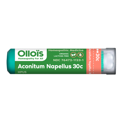 Aconitum Napellus 30C Pellets, 80ct Curated Wellness