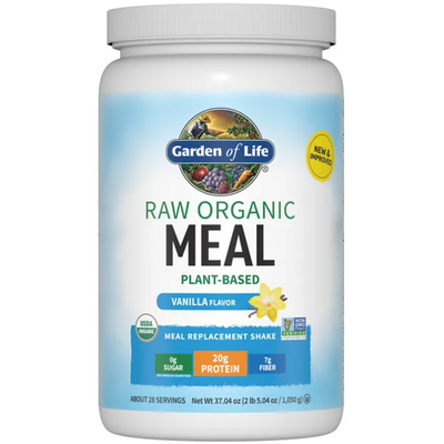 RAW Organic Meal Vanilla ings Curated Wellness