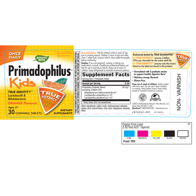 Primadophilus Kids Orange Flavor30chew Curated Wellness