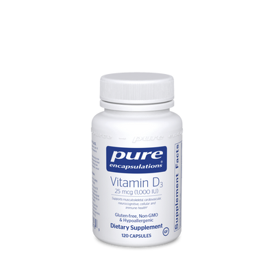 Vitamin D3 1000 IU 120 vcaps Curated Wellness