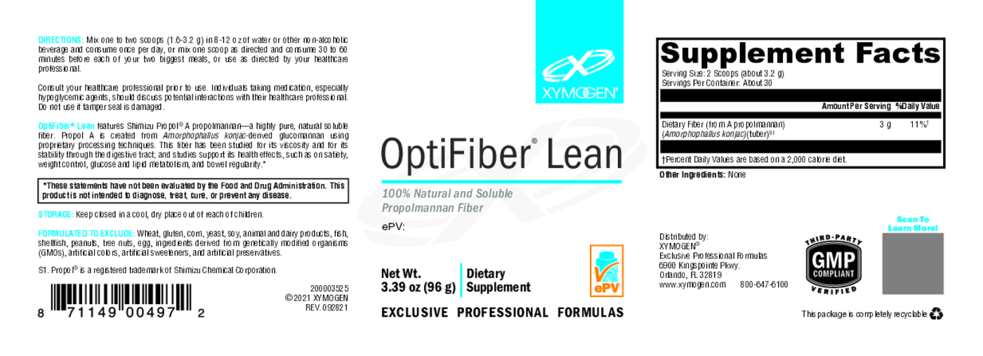 OptiFiber Lean 96g Curated Wellness