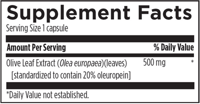 Olive Leaf Extract 500 mg  Curated Wellness