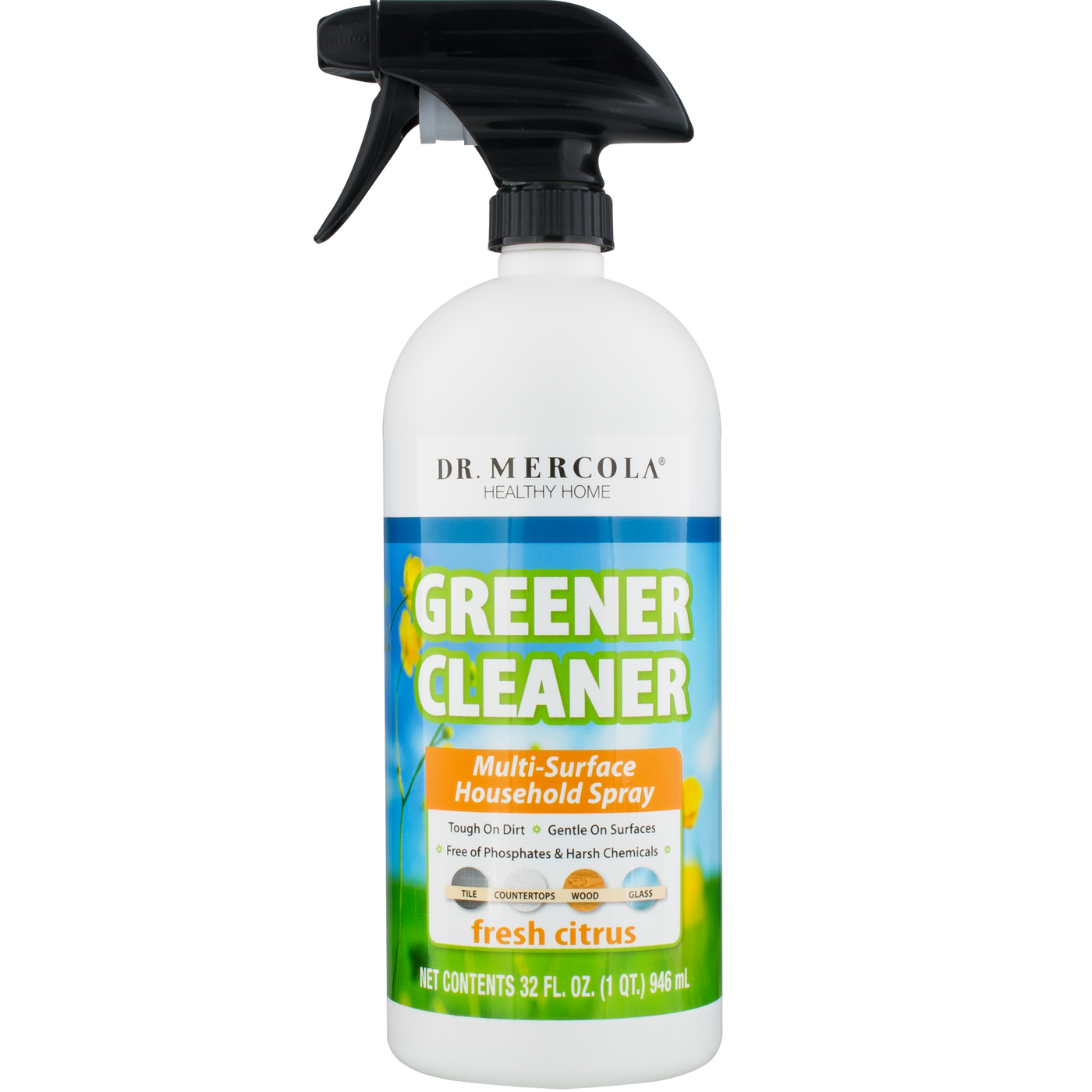 Greener Cleaner Spray Citrus 32 fl oz Curated Wellness