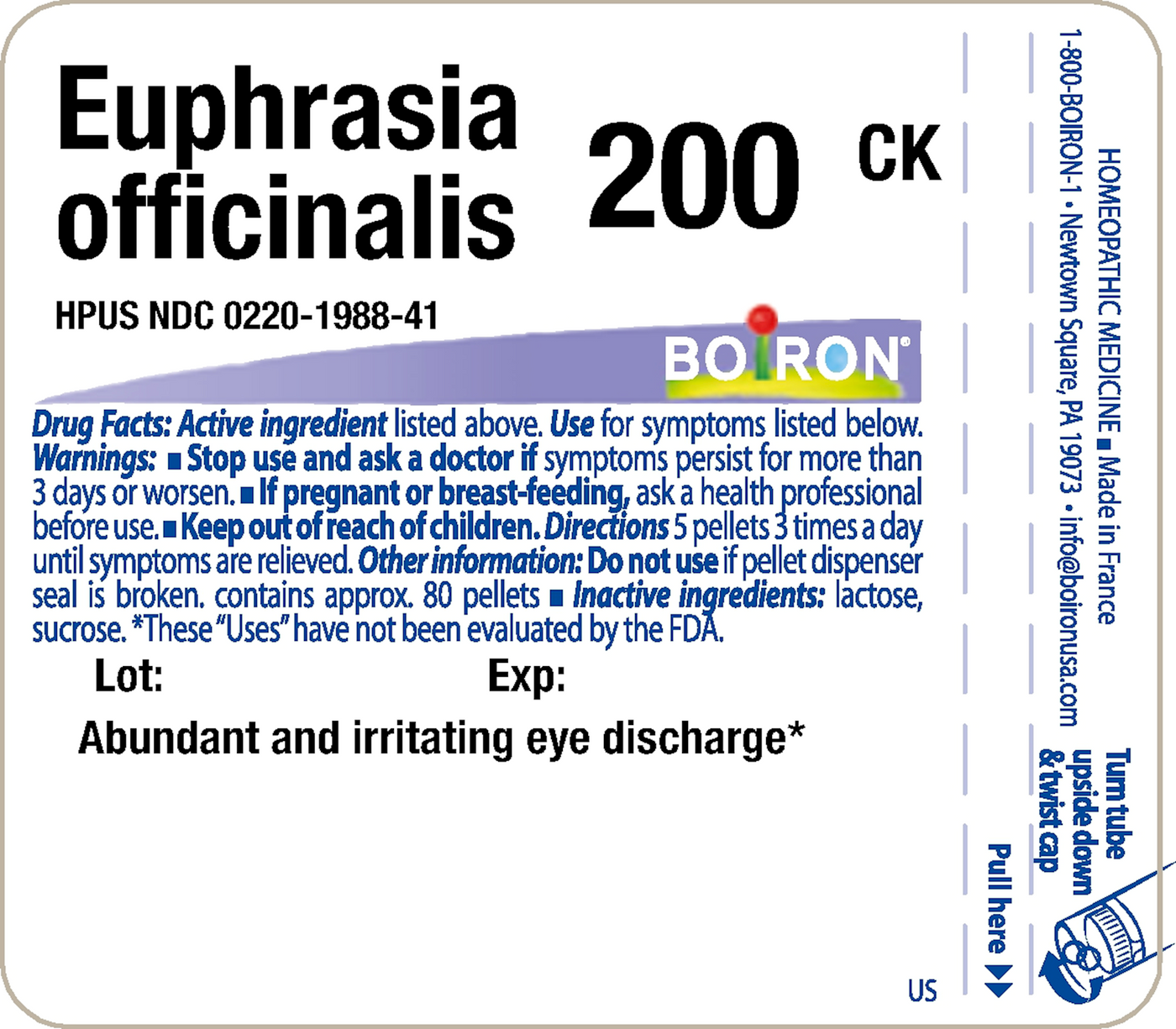 Euphrasia officinalis 200CK 80 plts Curated Wellness