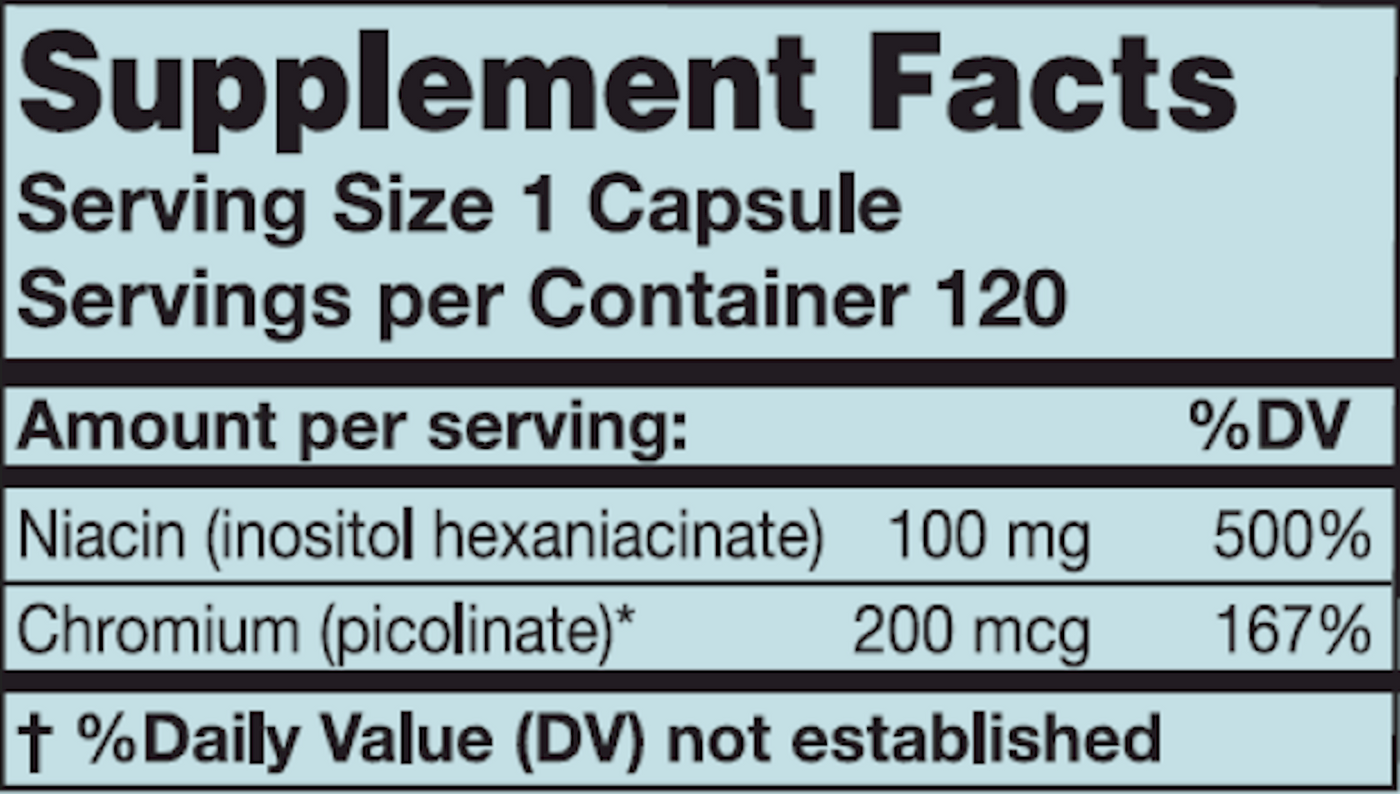 Chromium GTF 120 caps Curated Wellness