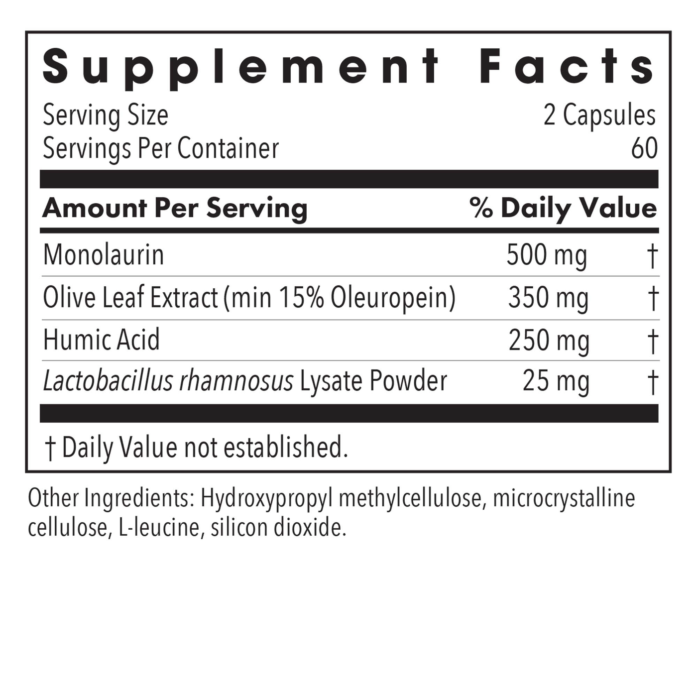 Humic-Monolaurin Complex 120vcaps Curated Wellness