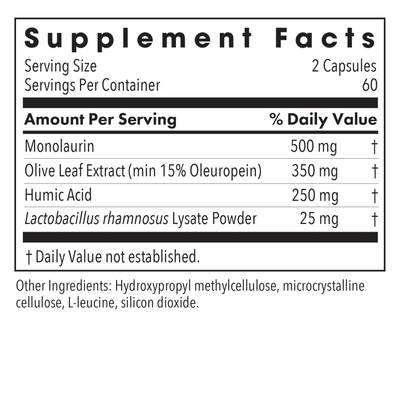 Humic-Monolaurin Complex 120vcaps Curated Wellness